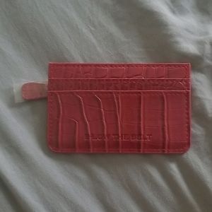 B-Low the Belt croc card case